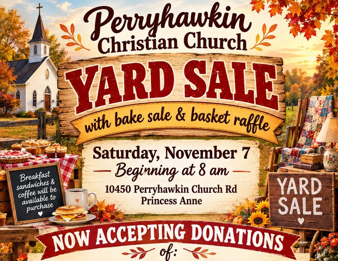 Yard Sale donations being accepted…